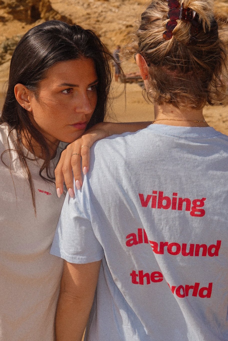 vibing all around the world tshirt