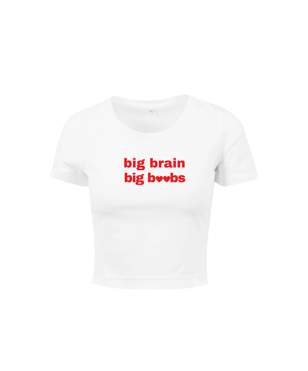 big brain big boobs crop top