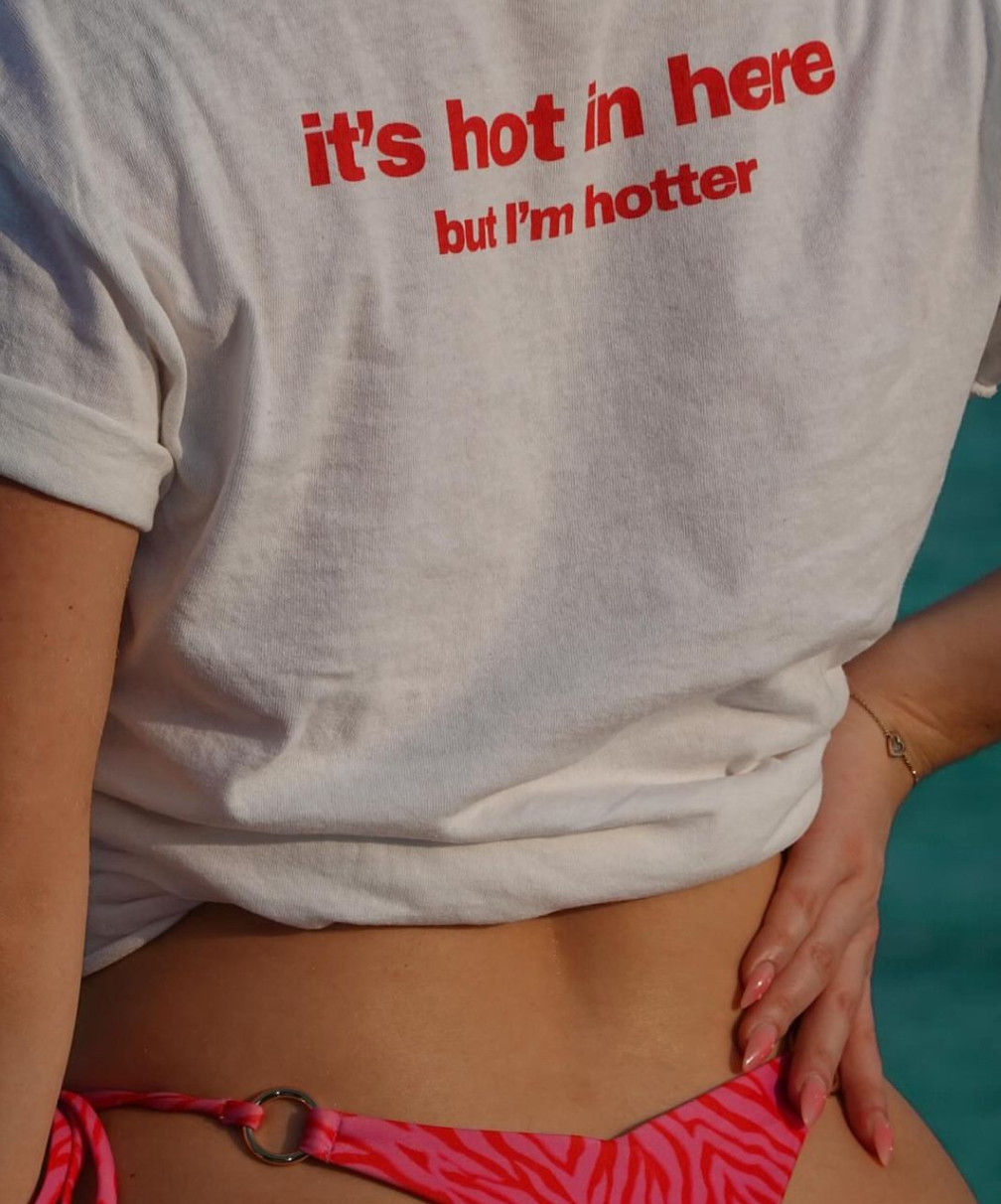 it's hot in here but im hotter tshirt